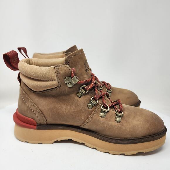 Sorel Hi-Line Hiker Boot Women 8 Umber/Tawny Buff Tan w/ Rust Laces NL4878-261 - Picture 8 of 14